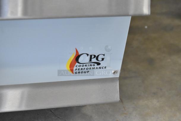BRAND NEW SCRATCH AND DENT! 2022 CPG 351CRCPG72NL Stainless Steel Charbroiler. 240,000 BTU, natural gas powered, commercial use.