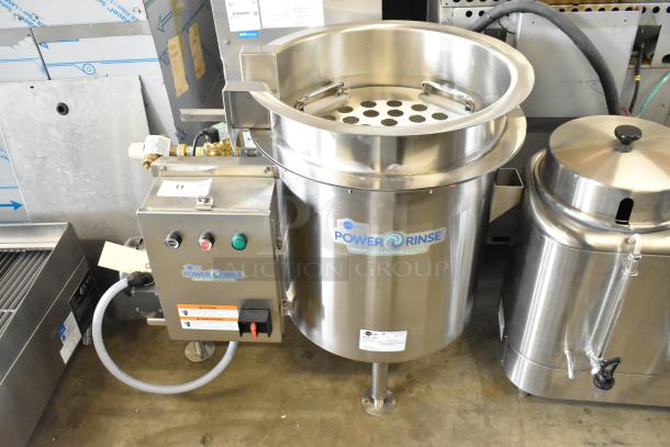 BRAND NEW SCRATCH AND DENT! 2022 Insinkerator PRT-3 PowerRinse Food Waste Collector, stainless steel, commercial, 208/220-240V, 3 phase.
