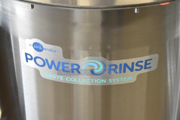 BRAND NEW Insinkerator PRT-3 Stainless Steel PowerRinse Food Waste Collector, 208/220-240V, 3 Phase, minor scratches.
