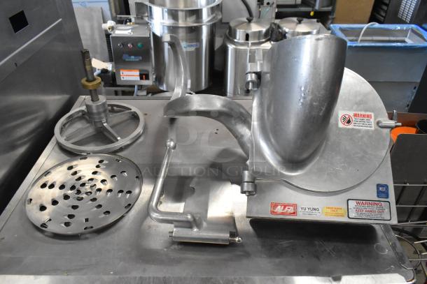 2021 Precision HD-60 60 Quart Dough Mixer, includes mixing bowl, bowl dolly, guard, Pelican head, 220V, 3 Phase, metal finish.
