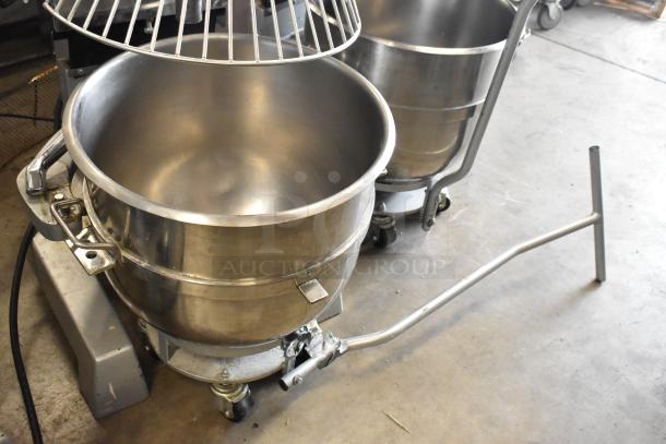 2022 Precision HD-60 Metal Commercial 60 Qt Dough Mixer with bowl, dolly, and guard. 220V, 3 Phase. Like new condition.