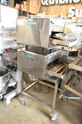 2 2021/2022 Turbochef HhC2020 Stainless Steel Commercial Electric Powered Conveyor Pizza Oven on Commercial Casters. 208/240 Volts, 1 Phase.  2 Times Your Bid! - Item #1209599