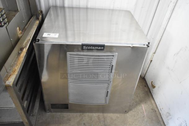BRAND NEW 2024 Scotsman MC1030MA-32A stainless steel ice head with minor dents, 208/230V, 1 phase, commercial use.
