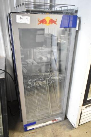 2021 Iarp GDC LARGE Metal Single Door Reach In Cooler Merchandiser. See Pictures for Broken Glass. 115 Volts, 1 Phase. - Item #1209606