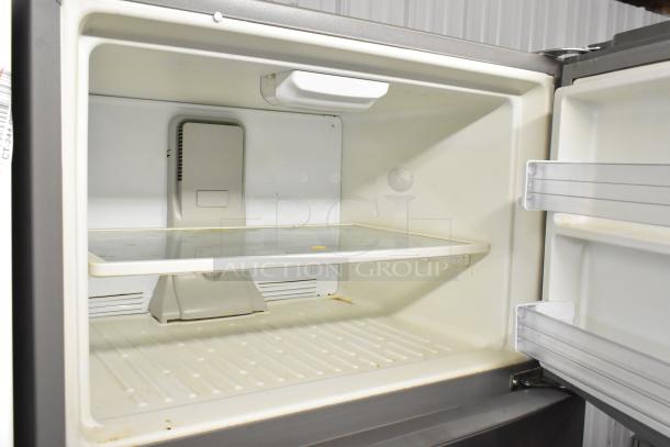 2016 Whirlpool WRT511SZDM00 stainless steel cooler with freezer, interior view, in good condition, 115V, 1 phase.