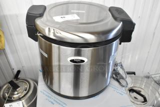 BRAND NEW 2024 Galaxy 177RWGB90 Stainless Steel 90 Cup Electric Rice Warmer. Scratch and dent, 120 Volts, 1 Phase.