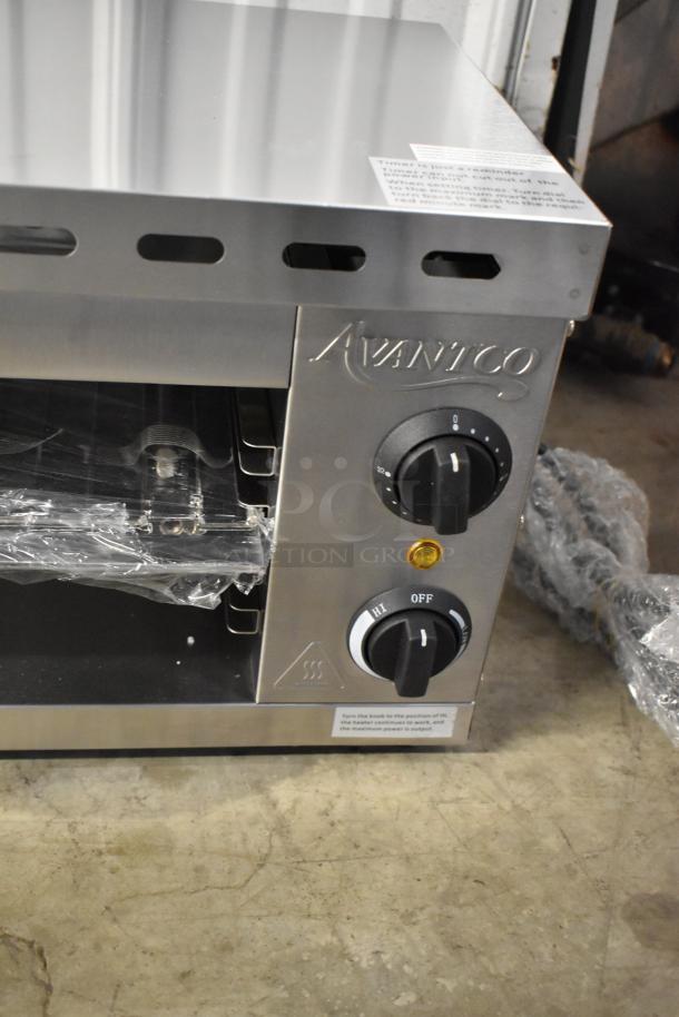 Brand new 2024 Avantco 177CHSME24IA stainless steel 24" electric cheese melter. 120V, 1 phase, scratch and dent condition.