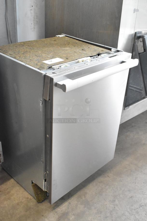 Miele G 6875 SCVi SF stainless steel undercounter dishwasher, 115V, partially disassembled, fair exterior condition.