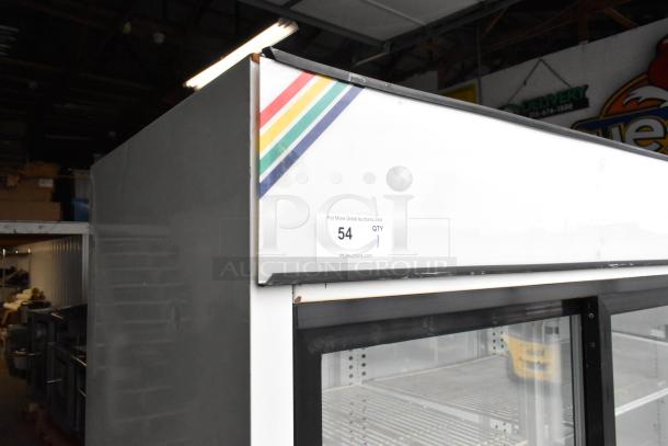 Turbo Air TGM-69R commercial reach-in cooler with three glass doors, poly-coated racks, and 115V, 1-phase power.