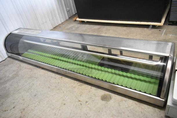 Hoshizaki HNC-180BA-L-S metal commercial countertop sushi display case, 115 volts, 1 phase, excellent condition.