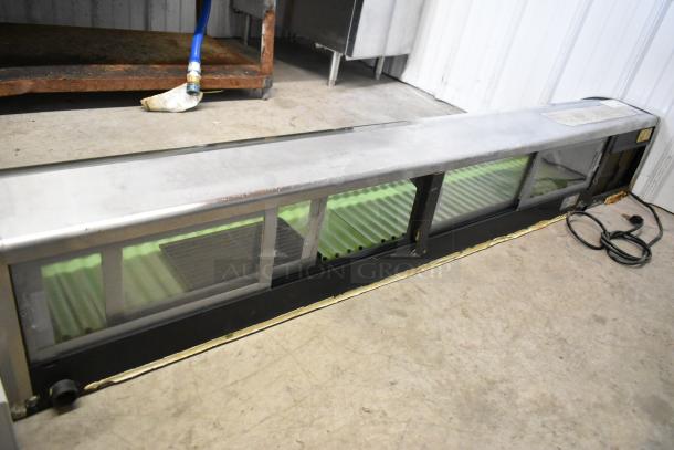 Hoshizaki HNC-180BA-L-S metal sushi display case, countertop model, 115V, 1 phase, glass front, used condition.