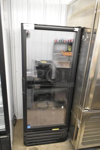 Imbera VR12 Metal Commercial Single Door Reach In Cooler Merchandiser w/ Poly Coated Racks. 115 Volts, 1 Phase. - Item #1209666