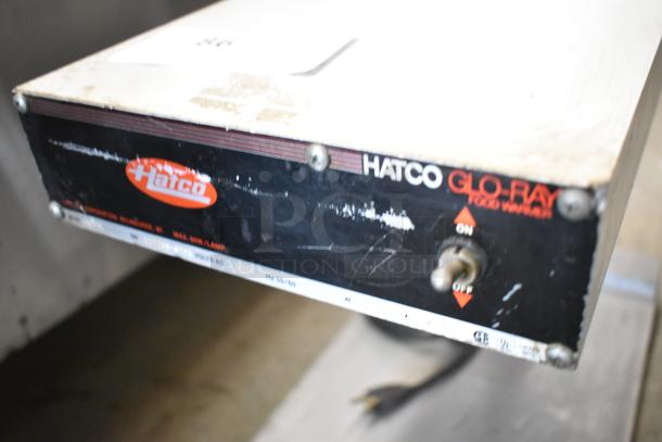 Hatco GRFFB metal commercial countertop heat strip/warmer, 120 volts, 1 phase, used condition, visible control panel.