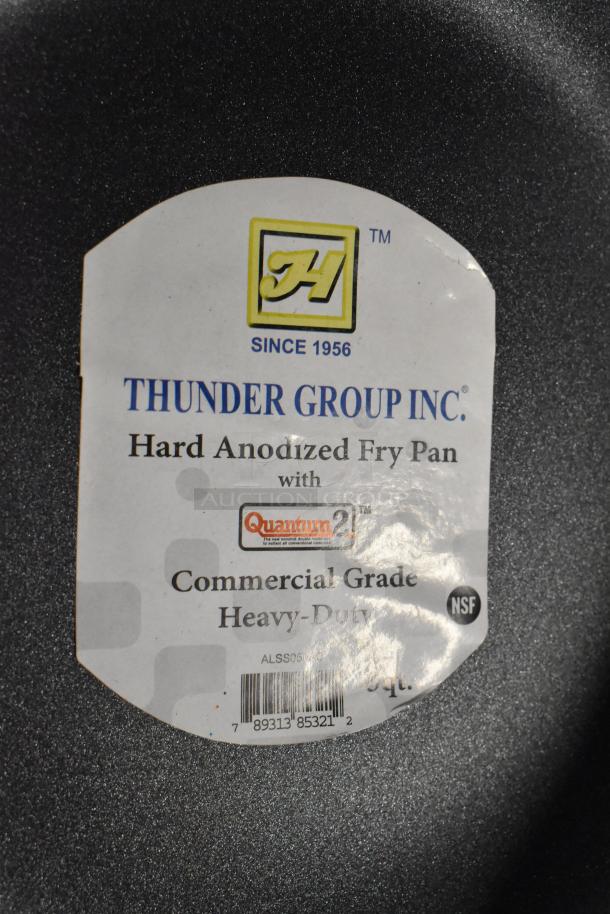 2 new Thunder Group 5 Qt. anodized non-stick aluminum sauce pans, scratch and dent, Quantum2 coating, commercial grade.