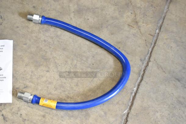 Brand new Dormont 1650KIT36 gas connector kit, 36" length, 1/2" diameter, includes two elbows and restraining cable.
