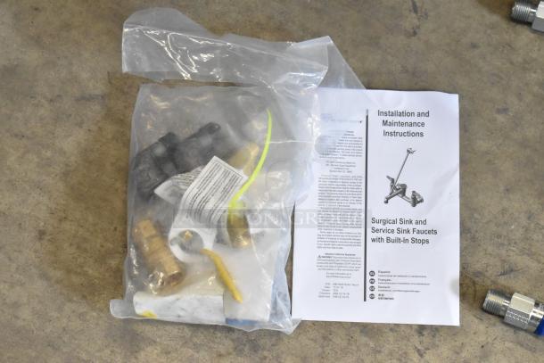2 Dormont 1650KIT36 SnapFast® 36" gas connector kits in packaging with instructions, includes elbows and cable, new condition.