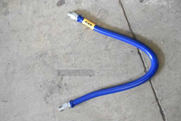 Brand new Dormont 1650KIT36 Deluxe SnapFast® 36" gas connector kit, 1/2" diameter, with two elbows and restraining cable.