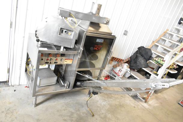 BE&SCO Beta 900 stainless steel tortilla press/oven combo, natural gas, 240V, 1 Phase, Model GDM-06-34-HC, good condition.