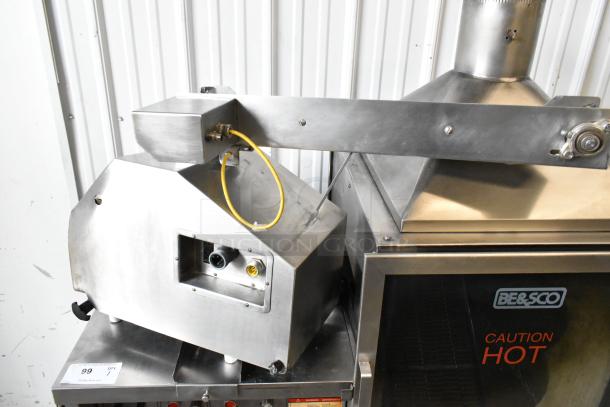 BE&SCO Beta 900 stainless steel tortilla press/oven combo, natural gas, 240V, 1 Phase, Model GDM-06-34-HC, intact.