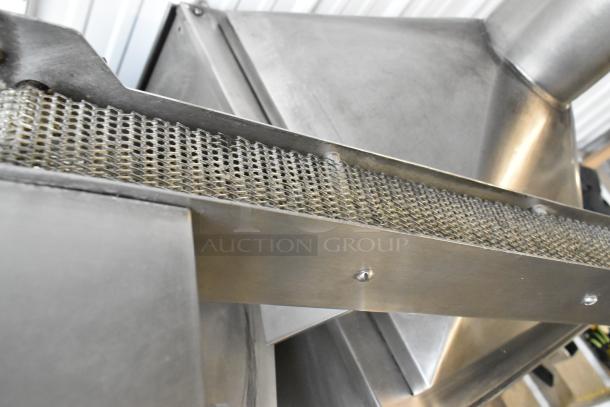BE&SCO Beta 900 stainless steel tortilla press/oven, featuring metal conveyor detail, model GDM-06-34-HC, commercial use.