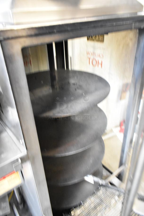 BE&SCO Beta 900 stainless steel tortilla press/oven, natural gas, 240V, 1 phase, model GDM-06-34-HC, commercial use.
