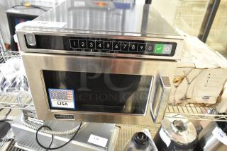 BRAND NEW 2025 Amana HDC12A2 Heavy Duty Stainless Steel Microwave, Push Button Controls, 120V, 1 Phase, Made in USA, Scratch and Dent.