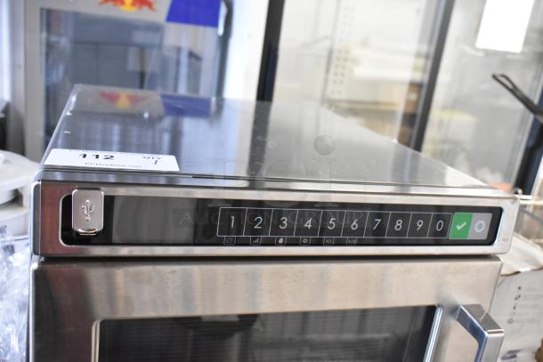 BRAND NEW 2025 Amana HDC12A2 Heavy Duty Stainless Steel Commercial Microwave with push-button controls, 120V, 1 Phase.