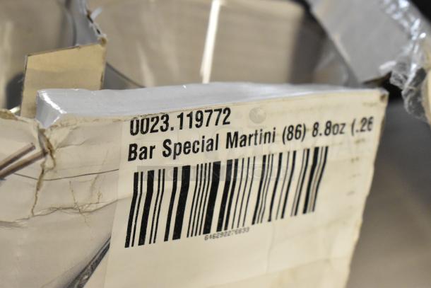 Box of 6 Schott Zwiesel Bar Special Martini Glasses, 8.8 oz, brand new scratch and dent, by Fortessa Tableware Solutions.