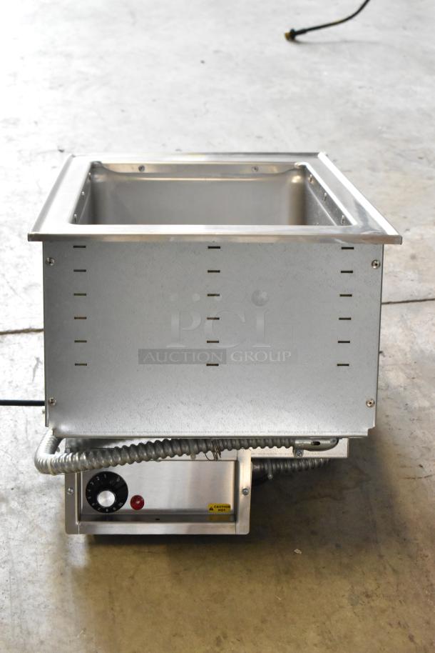 Brand new Vollrath model 3646610 hot food well, one compartment, thermostatic controls, standard drain, 100-120V, 1 phase.