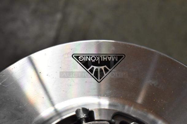 Mahlkonig E65W GBS espresso grinder, scratch & dent, metal finish, brand logo visible. 2024 model, 120 Volts, 1 Phase.
