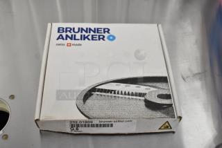 Brand new Brunner Anliker food processor blades in original packaging, model G6, 180mm, Swiss made.