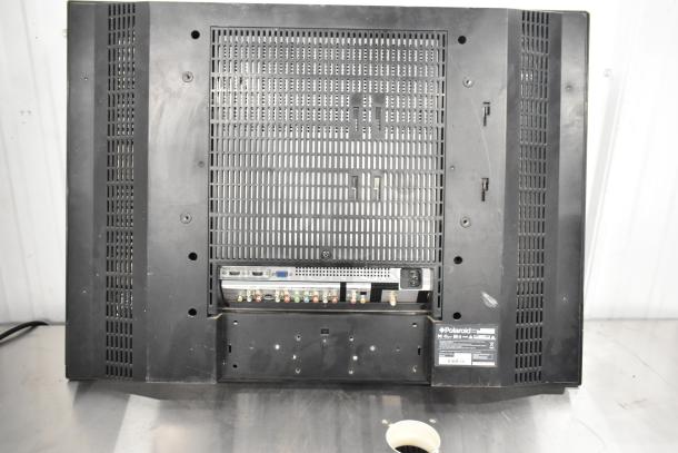 Polaroid 3211-TLXB TV, showing back panel with various ports and model label. 100-240V, 1 phase. Pickup only.