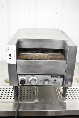 Holman Stainless Steel Commercial Countertop Conveyor Toaster Oven. 115 Volts, 1 Phase. Tested and Working! - Item #1209832