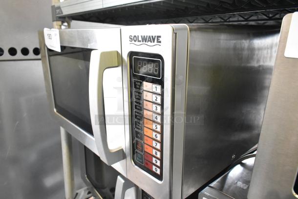 Brand new Solwave 180MW1000SS stainless steel commercial microwave with push button controls. Scratch and dent condition.