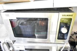 Solwave 180MW1000D Stainless Steel Commercial Microwave, 2024 model, brand new, scratch and dent. Dial control, 120V, 1 phase.