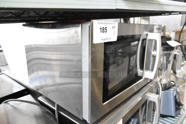 Brand new 2024 Solwave 180MW1000D stainless steel microwave, scratch and dent, with dial control, 120V, 1 phase.