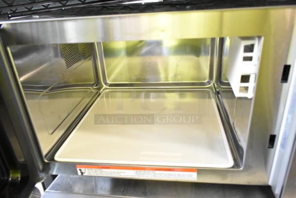 BRAND NEW Solwave 180MW1000D stainless steel commercial microwave with dial control, scratch and dent, 120 volts, 1 phase.