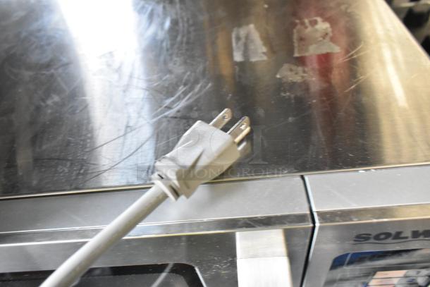 Brand new Solwave 180MW1000D commercial microwave, stainless steel, with dial control. Appears in scratch and dent condition.