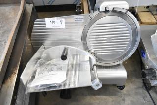 Avantco 177SL312 Metal Commercial Countertop Meat Slicer w/ Blade Sharpener. 115 Volts, 1 Phase. - Item #1209872
