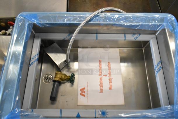 Atlas Metal RM-1 stainless steel commercial cold pan with installation guide, 115 volts, 1 phase. New condition.
