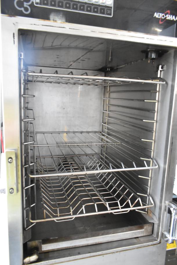 2019 Alto Shaam 1200-SK/III Halo Heat smoker oven, full size, stainless steel, cook & hold, commercial casters, 1 phase.
