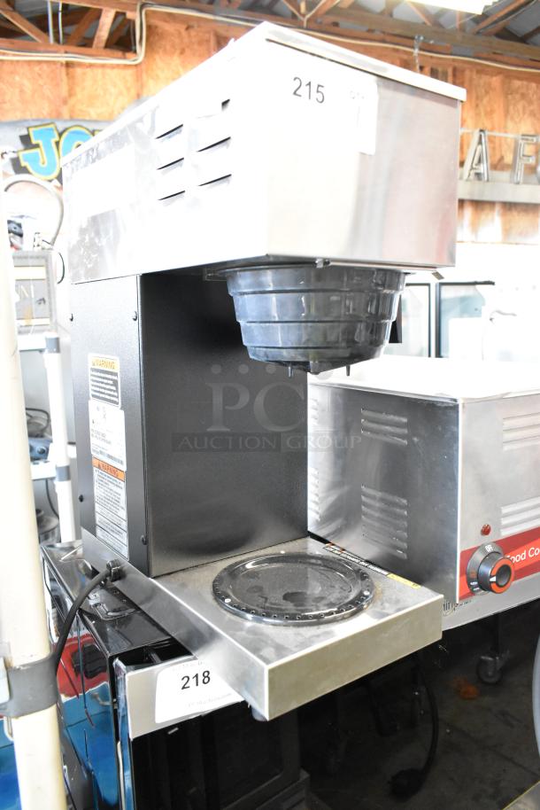 2022 Bunn VPR 2 Burner Coffee Machine, stainless steel, commercial countertop model, 120V. Visible labels show specs.