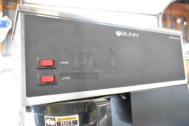 2022 Bunn VPR Stainless Steel Coffee Machine, 2 burners, 120V, 1 Phase, commercial countertop model, clean condition.