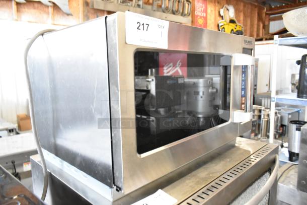 Solwave 180MW112T stainless steel commercial microwave, stackable, 1.2 cu. ft. interior, push button controls, 120V, 1 Phase.