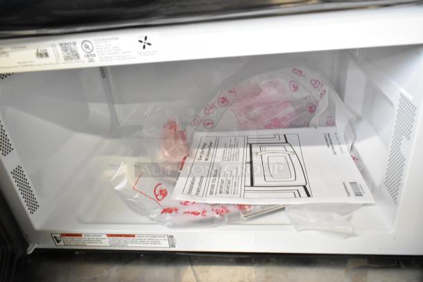 Brand new General Electric GE JVM3160RF9SS microwave, stainless steel, 120V, 1 phase. Scratch and dent condition. Manual included.