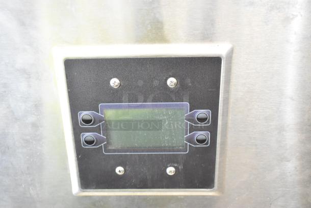 2020 FloAire SC-F011011FP stainless steel commercial control panel, black interface with buttons, clean condition.