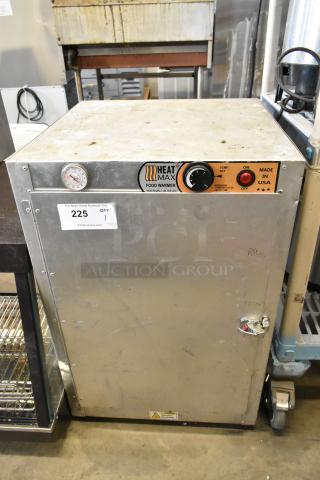 2020 Heat Max 191929HB Metal Heated Holding Cabinet, 120V, 1 Phase. Visible temperature gauge and control panel. Made in USA.