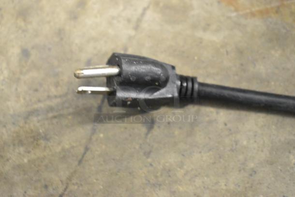 Close-up of a power cord for the 2020 Heat Max 191929HB Commercial Heated Holding Cabinet.