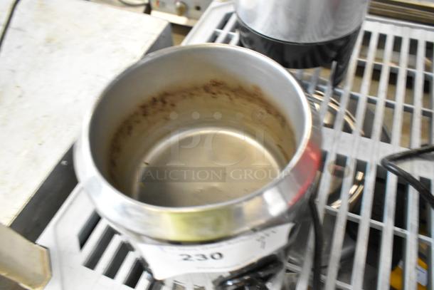 Server FS-2 Stainless Steel Countertop Food Warmer, 120 Volts, 1 Phase, clean interior, some visible usage marks.
