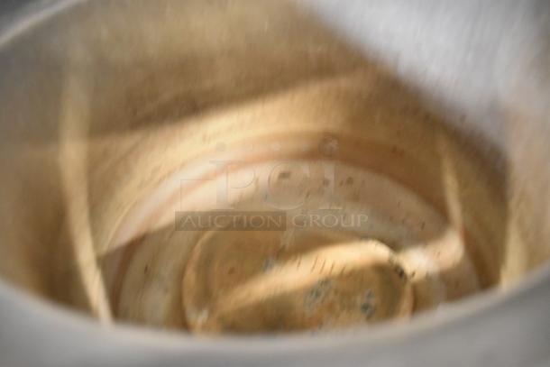 Vollrath HS-11 metal soup kettle food warmer, interior view. Used condition, 120 volts, 1 phase, suitable for commercial use.